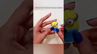 DIY Minion with airdry clay #ytshorts #shortsvideo #shorts