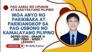 Mga Anyo ng Pakikibaka at Pag-usbong ng Kamalayang Pilipino | SHS PKLP Quarter 2 Lesson 1