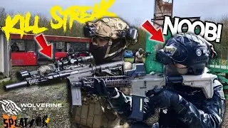 NOOB Tries Splatoon Airsoft with the BOLT MK18 and WOLVERINE MTW!?!?