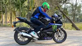 Yamaha R15 V.4 M ||SHORT RIDE REVIEW || Monster Energy Edition 😍🔥 ||  MD SUBHO