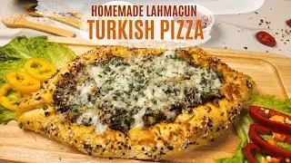 Turkish Pizza Recipe | Homemade Lahmacun with Spiced Minced Beef