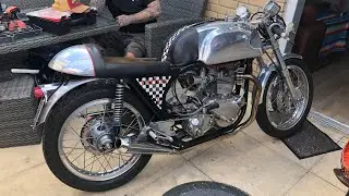 1955/1956 Triton Cafe Racer Walk Around and Start Up