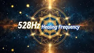 528Hz Healing Frequency Grounding Journey for Sleep | Lightworkers Release Emotional Weight and Rest