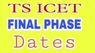 tsicet 2021 final phase counselling  dates