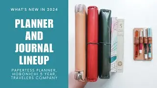 What I'm Using in 2024 || Planner & Journal Lineup | Papertess B6, Hobonichi 5 Year, Travelers Co