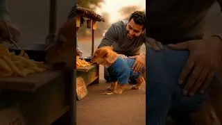 A Poor Dog Finds His Dream Chips 🍟#animals