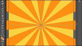 Adobe Illustrator: Yellow abstract sun burst background Tutorials