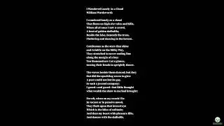 I Wandered Lonely As a Cloud by William Wordsworth | Read by Macbigicekeys