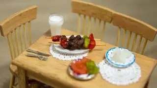 Mini T&uuml;rk Mutfağı - Mini Kuzu Şiş Kebap - (Mini Food - Mini Shish Kebab) | ミニチュアフード