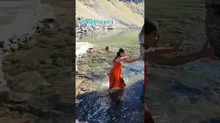 holy bathing into the Gosaikunda lake Nepal #travel #swimming #bathing