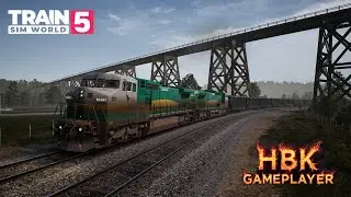 Train Sim World 5: Trem carregado de minério com locomotiva líder Dash 9 da VALE!!!