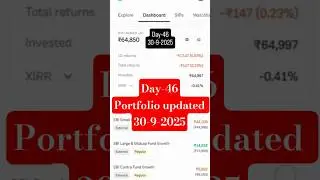 return mutual fund | Day-46 #mutualfund #portfolio #shorts #stockmarket #investmentplan #viral