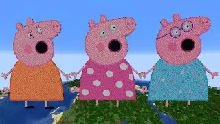 Pip Peppa Pig Family (in Minecraft)