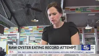 Raw Oyster Eating Record Attempt