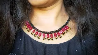 ruby beads jewellery designs /Diy/