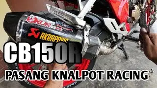 TUTORIAL CARA PASANG KNALPOT RACING SLIP ON || CB150R ROADRACE !!!!