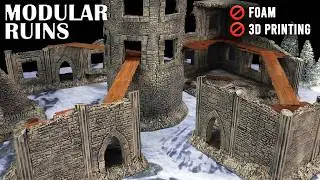 Modular Ruins for Frostgrave or Mordheim -- but NO FOAM and NO 3D PRINTING!