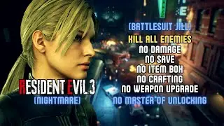 Resident Evil 3 Remake - Kill All Enemies - No Damage/Save/ItemBox/Crafting/Upgrade - Nightmare (PC)