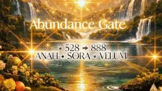 528Hz &rarr; 888Hz Abundance Gate &bull; ANAH SORA VELUM (Quantum Audio Portal) | 22 Minutes