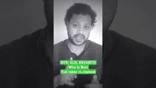 NTR, KCR, REVANTH / WHO is Best Cm / Telangana Politics