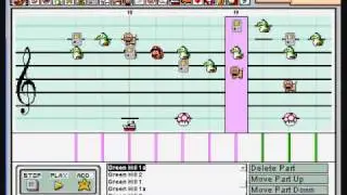 Green Hill Zone (NES Style) on Mario Paint Composer