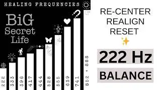 SUBLIMINAL VIDEO 222Hz - Listen to the frequency of balance and harmony ✨ for instant calm