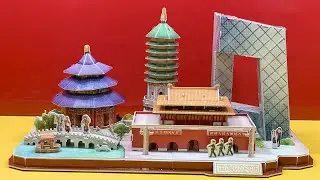 DIY Craft Instruction 3D Puzzle Cubicfun Cityline BEIJING
