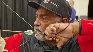 US Army veteran, Charles Corley, gives an introduction to archery.