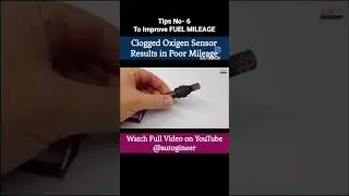 Clogged Oxigen Sensor May Cause Poor Fuel Mileage. #sensors #automobile #autogineer #shorts