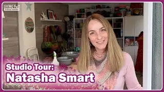Fiber Arts Craft Room Studio Tour: Natasha Smart of Natasha Smart Textiles! #livingfelt