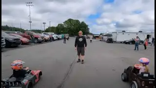 We got ourselves a race with the future of Powerwheels drag racing!