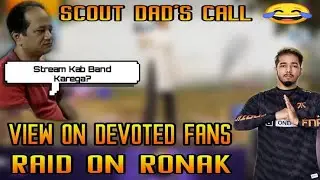 Scout Leaving Fnatic|Scout Unfriend All Fnatic Member |Scout Father Phone Call On Controversy