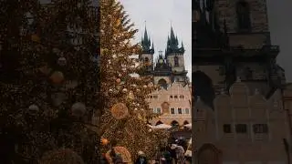Christman market in Prague, Czech Republic 🎄