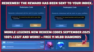NO LIMIT! MOBILE LEGENDS NEW REDEEM CODES September 17 2025 + FREE 11 MLBB DIAMONDS