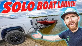 How To Launch A Boat By Yourself! **SKETCHY** (my first time)