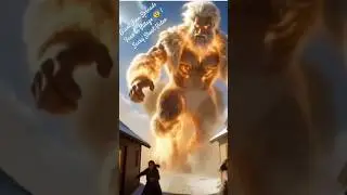 Giant Jinn Spreads Fear in Village 😨 | Scary Short Video #shorts #viral #trending