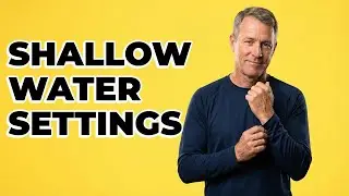 What settings are best for shallow water depth finders?