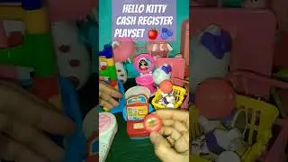 Hello Kitty Satisfying Cash Register Toys Review 🍎🫐 ASMR #youtubeshorts