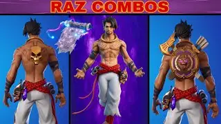 BEST RAZ SKIN COMBOS IN FORTNITE | Raz *Glyph Acolyte* Edit Style Overview & Combos | Fortnite