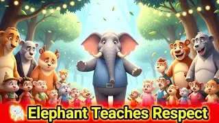 🐘Elephant Teaches Respect! | English Stories for kids.