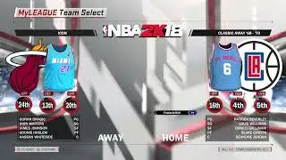 choosing jersey for Heat vs Clippers
