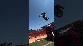 FMX Frontflip 🫣 | #ddairbags #fmxairbag #fmx #dirtbike #airbaglanding #inflatableairbag
