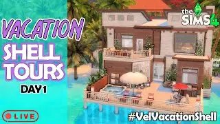Touring YOUR Sims 4 Vacation Shell Challenge Builds 🌴 | Community Build Showcase (LIVE)