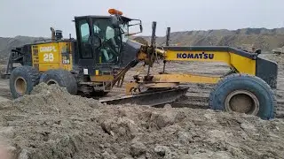 Incredible landfill! Dump Truck 60ton Drive Back Uploading Landslide Overturned, Bulldozers Komatsu