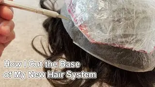 How I Cut the Base of A New Hair System | LaVivid Hair System