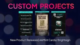 Custom Project: How AA Mint Cards informs customers of new releases with Brightsign and Screenfeed