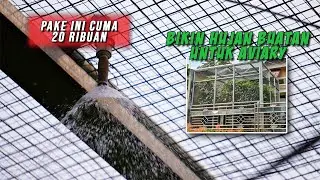 BIKIN HUJAN BUATAN UNTUK AVIARY DEPAN RUMAH