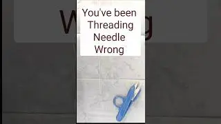 Thread the Needle Fast. #sewingtips #beginners
