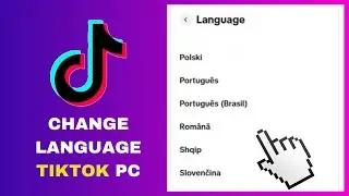 How To Change Language On Tiktok (Laptop/PC) 2025