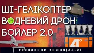 Водневий дрон, ШІ-гвинтокрил, еволюція парового котла, супер-теплопровідність й новий хмарочос